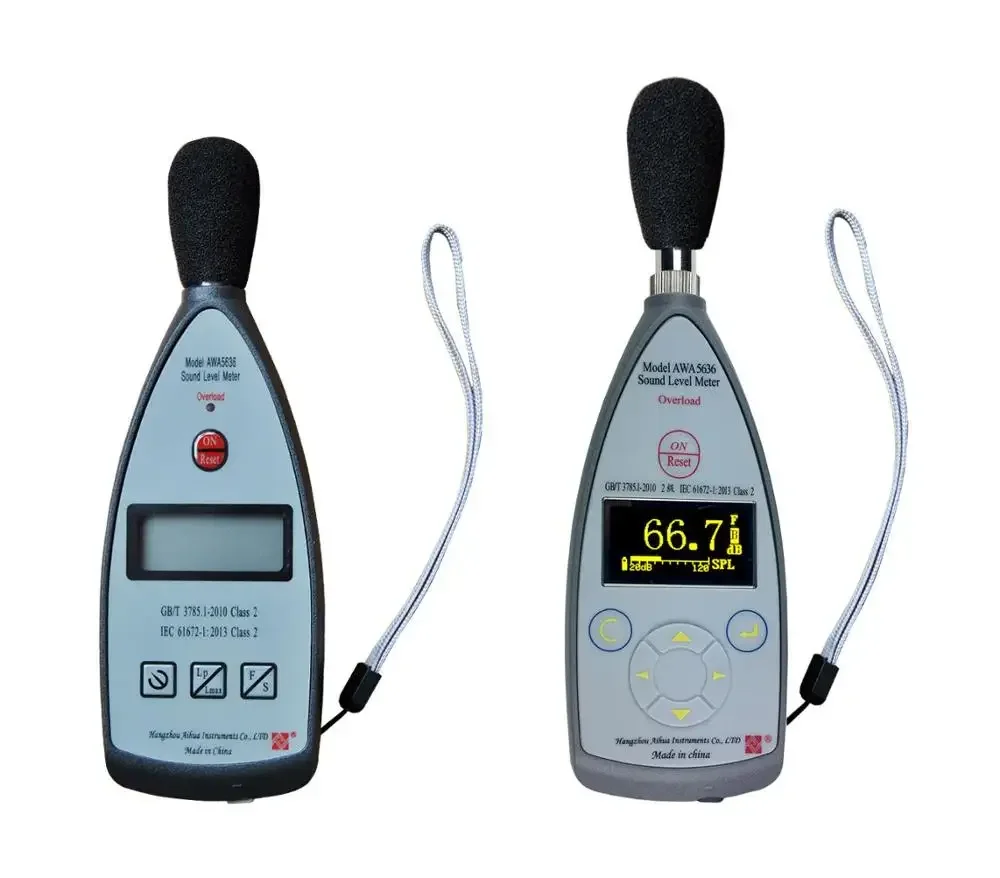 30-130 dBA Digital Audio Noise sound level meter AWA5636-1 Class 2 Decibel meter MAX Data Hold Fast and Slow Selection