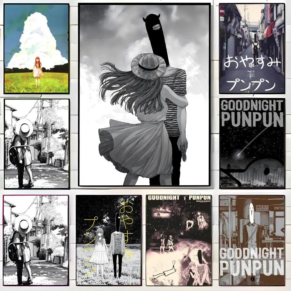 Melancholic Manga G-Goodnight Punpun Poster Wall Art Print Decorative Mural Home Decor Gift Unframed