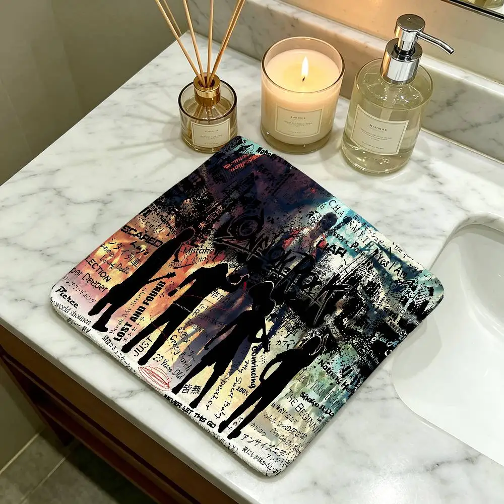 ONE OK ROCK Logo Polyester Cotton Hanging Hand Towel, Super Absorbent Hand Wiping Towel for Daily Household Use