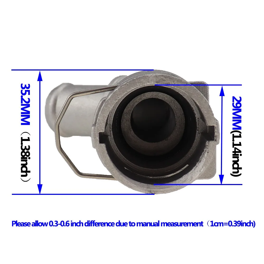 Acoplador  manguera  refrigerante  aluminio, Conector  tubería  agua para VW Golf MK4 Jetta para Audi TT 1J0122291D 1J