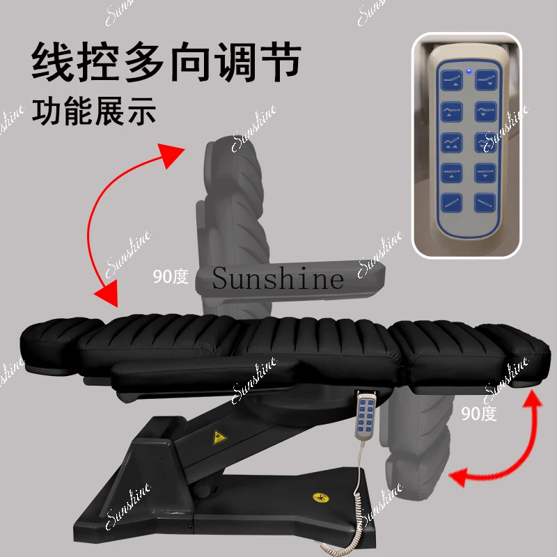 Electric tattoo bed lifting medical micro plastic surgery massage bed automatic  TF