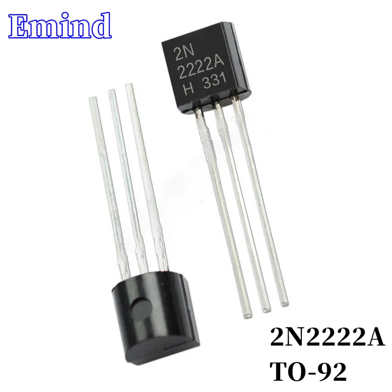 100/200Pcs 2N2222A DIP Transistor TO-92 Type NPN Bipolar Amplifier Transistor 40V/600mA