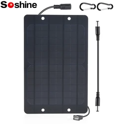 Soshine USB 5V 6W Panel słoneczny zewnętrzny oświetlenie domu wysokiej wydajności monokrystaliczny DC Mini ładowarka solarna