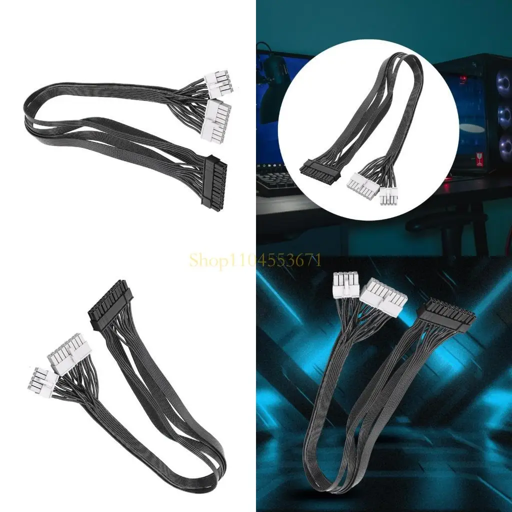 

Best Seller 12VHPWR Power Modular Cable for GXTX Fanless Graphics Card Module Cable Flat Cable 24Pin to 18Pin 10Pin Gray Head