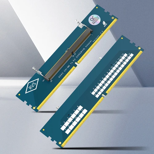 SO-DIMM de ordenador portátil a escritorio a tarjeta DIMM de PC protección contra sobrecorriente convertidor de tarjeta de memoria DDR5 tarjeta adaptadora de memoria RAM