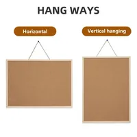 Advertising Display Cork Board, Retro Frame Style, Single-sided Photo Wall, Office & School Display Supplies 3