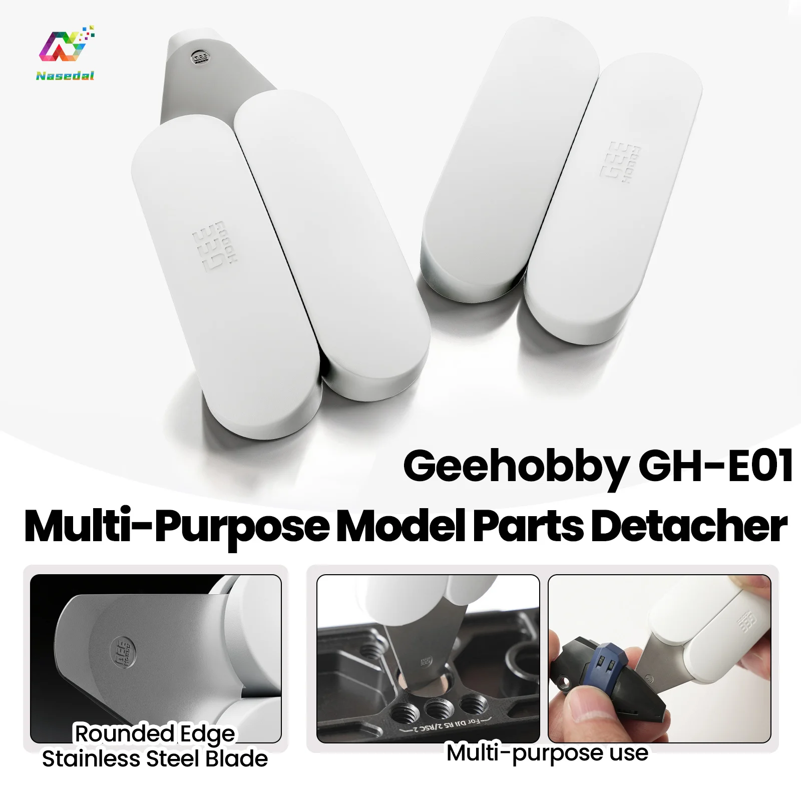 

Geehobby GH-E01 Model Parts Detacher Rounded Stainless Steel Blade No Scratch for Gundam Snap-fit Part Assembly Disassembly Tool