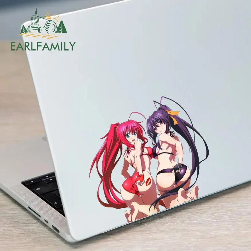 EARLFAMILY 13cm x 11.3cm for Anime Rias Hentai Ass NSFW Car Sticker Car Goods Decal Air Conditioner Creative Laptop Graphics