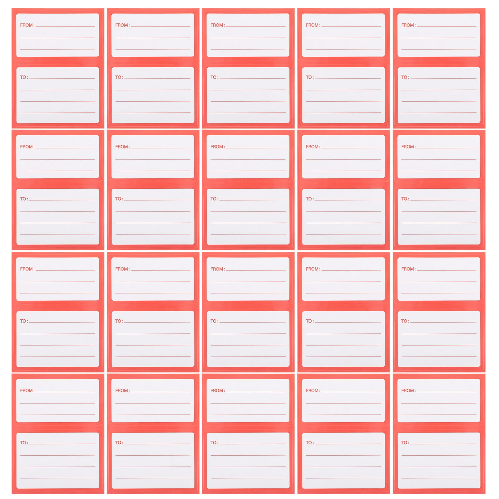 

150Pcs Self Adhesive Shipping Labels Blank Address Stickers for Mailing Envelopes Packages to from Return Address