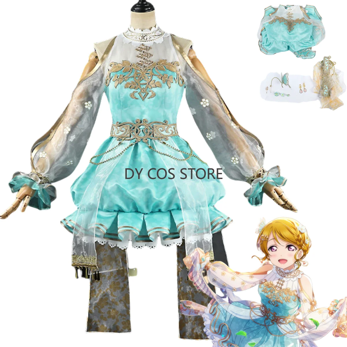 

Anime LoveLive!School Idol Project Hanayo Koizumi Cosplay Costume Princess Dress Lolita Skirt Woman Kawaii Birthday Party Suit