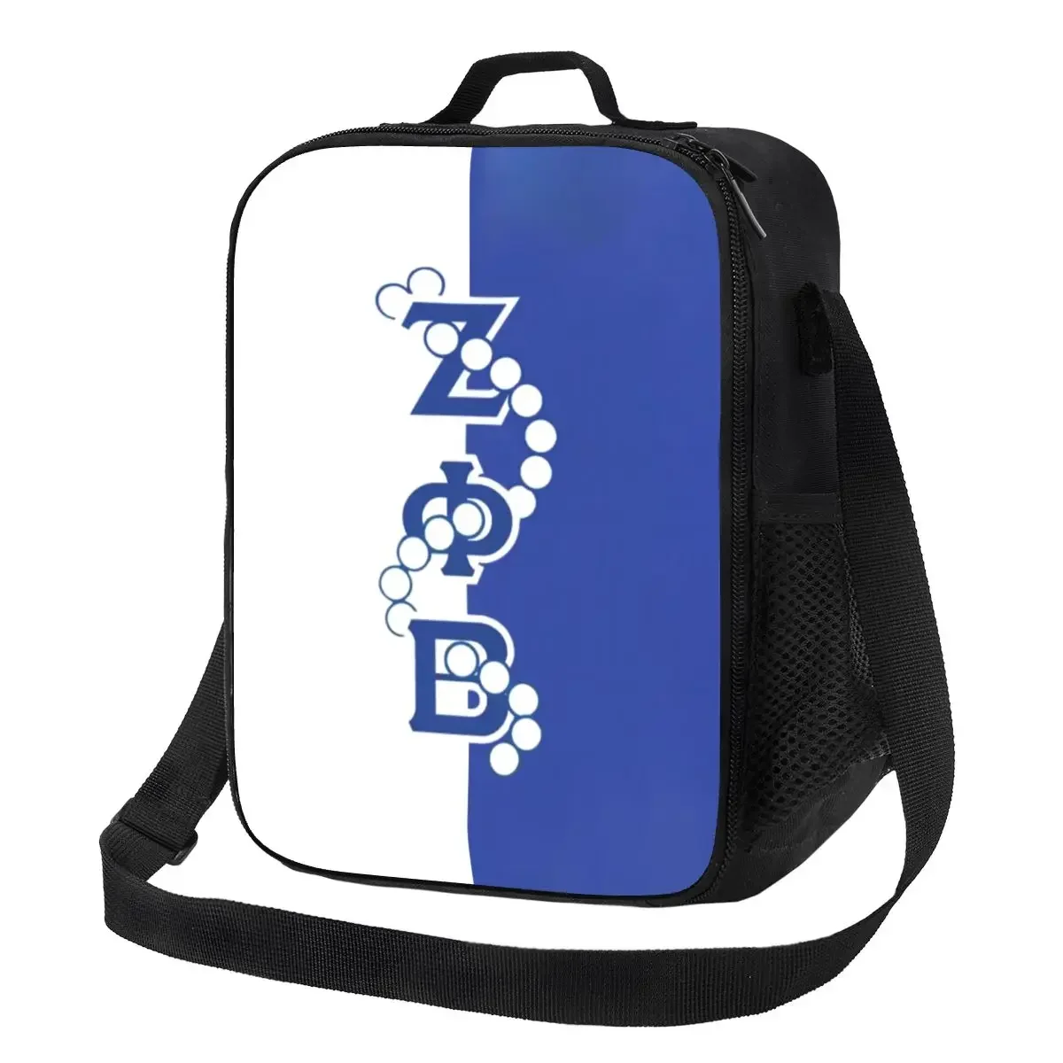 Zeta Phi Beta Logo Portable Lunch Boxes Multifunction ZOB Sorority Cooler Thermal Food Insulated  Bag Kids School Children