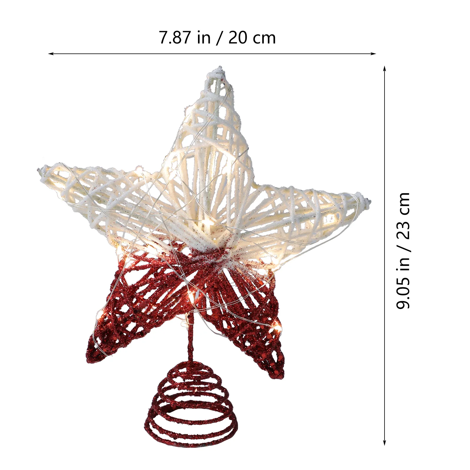 

3D Hollowed Star Tree Topper Decor Led String Lights Christmas Party Xmas Tree Topper Decor Decoration Xmas Treetop Ornament