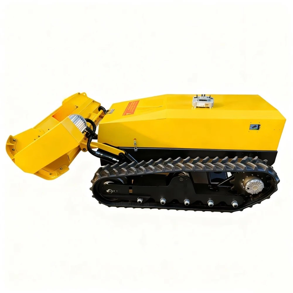 AI Remote Control Robotic Lawn Mower Tracked All Terrain High Horsepower Electric Start Slope Weeding Lawn Mower 72V 20 Mm 1 M/s