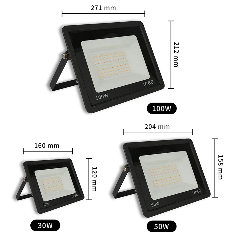 RGB TUYA Floodlight Smart APP Voice Control RGBCW CCT 3000-6500K 30W 50W 100W 220V AC for Garden Party Outdoor Lighting