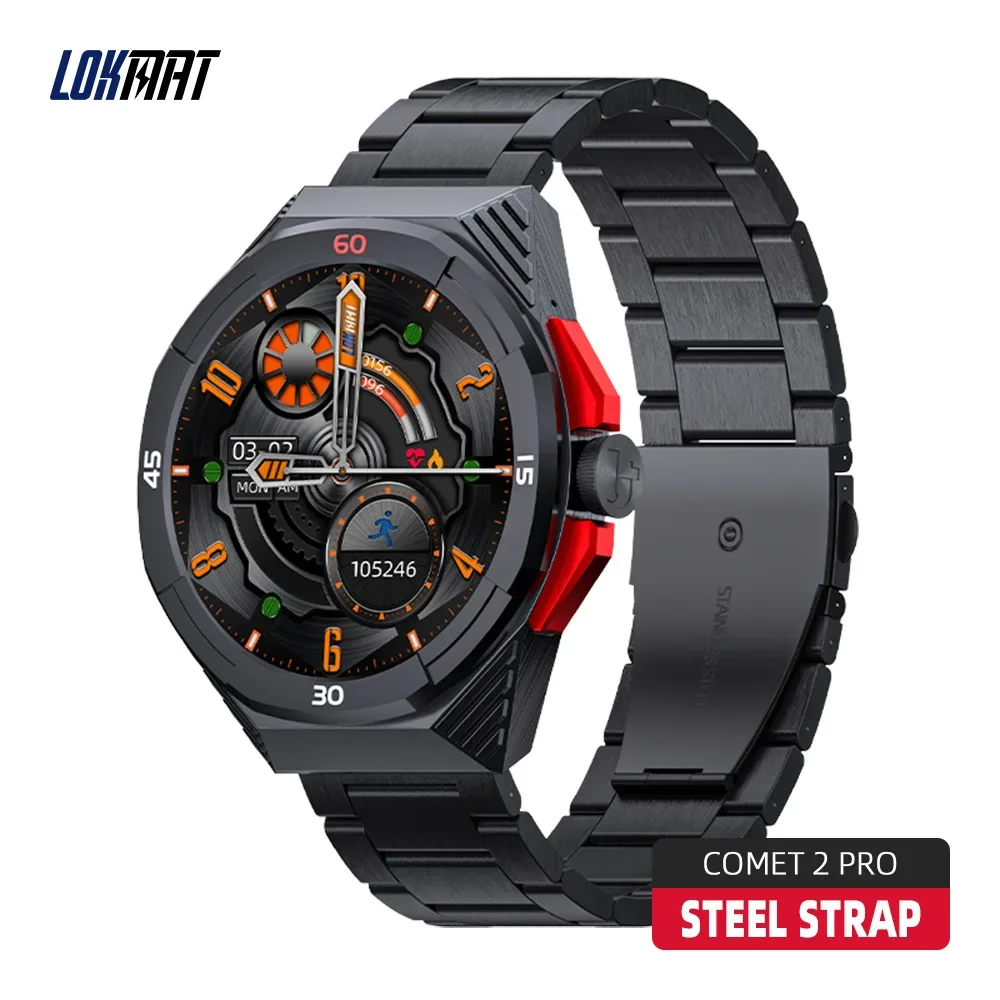 New LOKMAT 5ATM Waterproof Smart Watch Collection Code Function BT Calls Watch Fitness Tracker Heart Rate Smartwatches for Phone