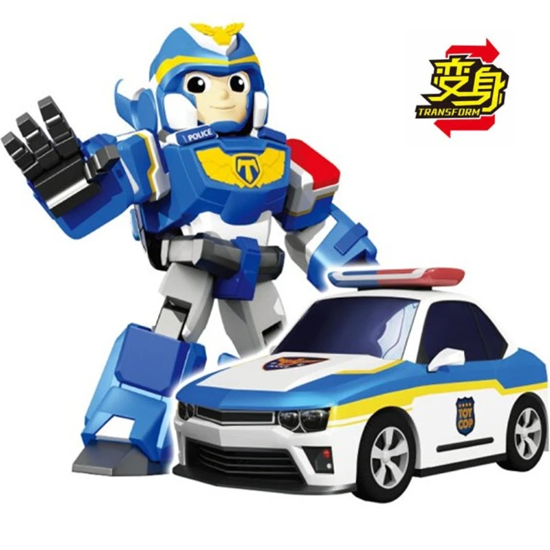 Transformation Auto Toy Cop Justice Rescue Team Car Transform