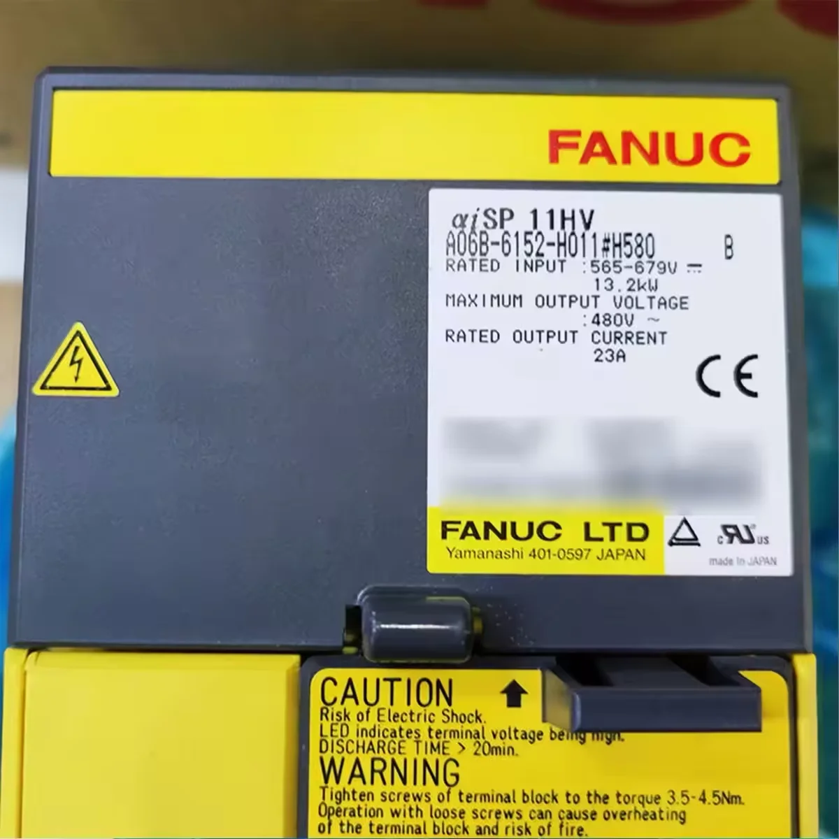 A06B-6152-H011 Fanuc Servo Drive Power Supply Module Tested Ok A06B 6152 H011