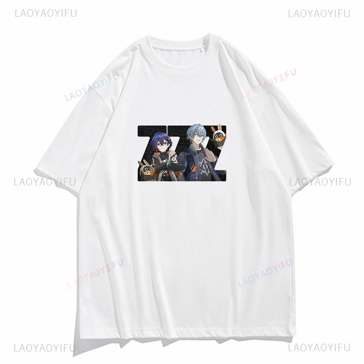 MiHoYo Game Zenless Zone Zero Ptint Harajuku Graphic T Shirts Men Clothing Women TShirt Summer Streetwear Unisex Cotton Tee