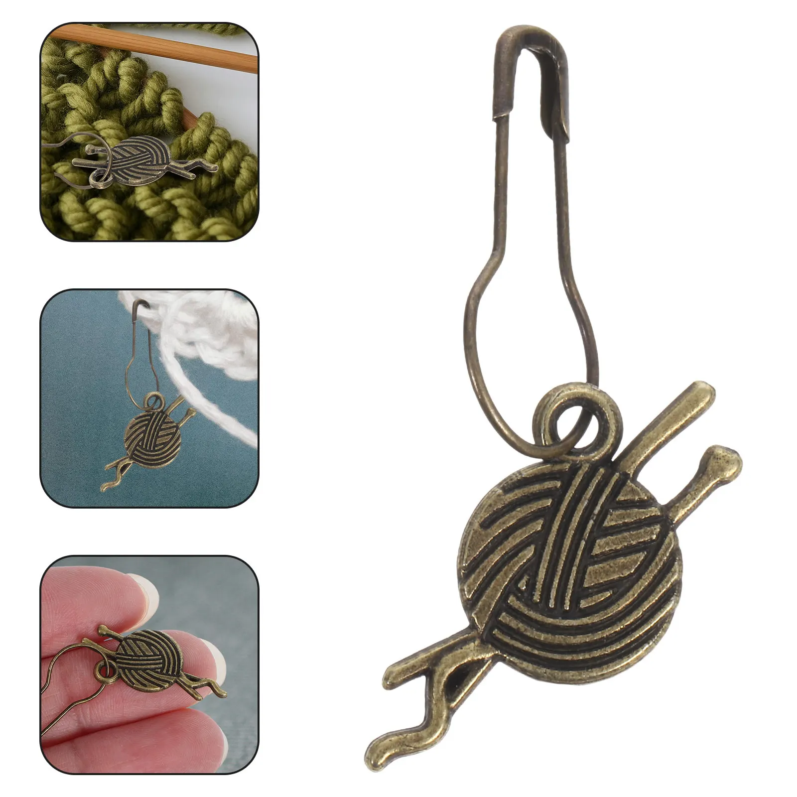 

12Pcs Stitch Marker Charms Pendants Locking Crochet Markers Removable Lobster Clasps Knitting Crocheting Accessories