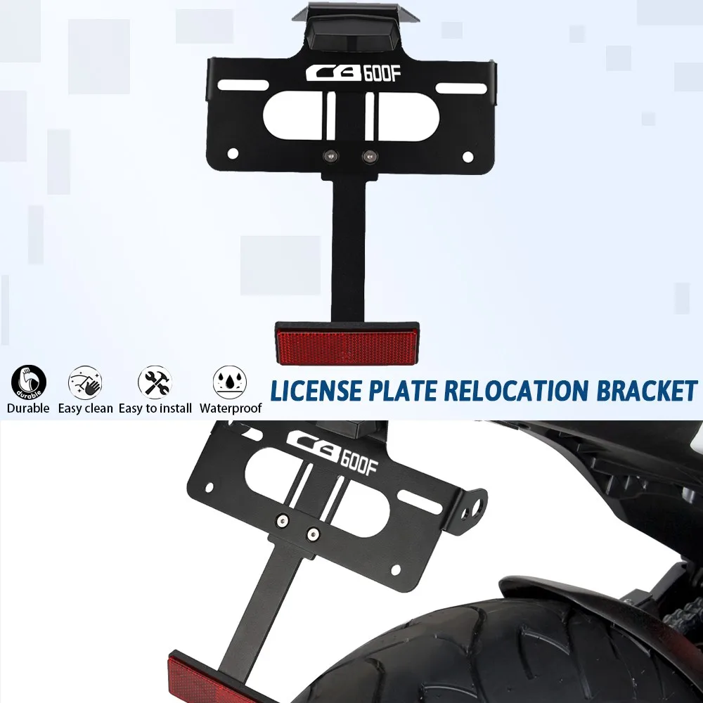 

For Honda CB600F Hornet License Plate Holder Bracket CB600FHornet Rear Tail Tidy Fender Eliminator Kit 2007-2010 2011 2012 2013