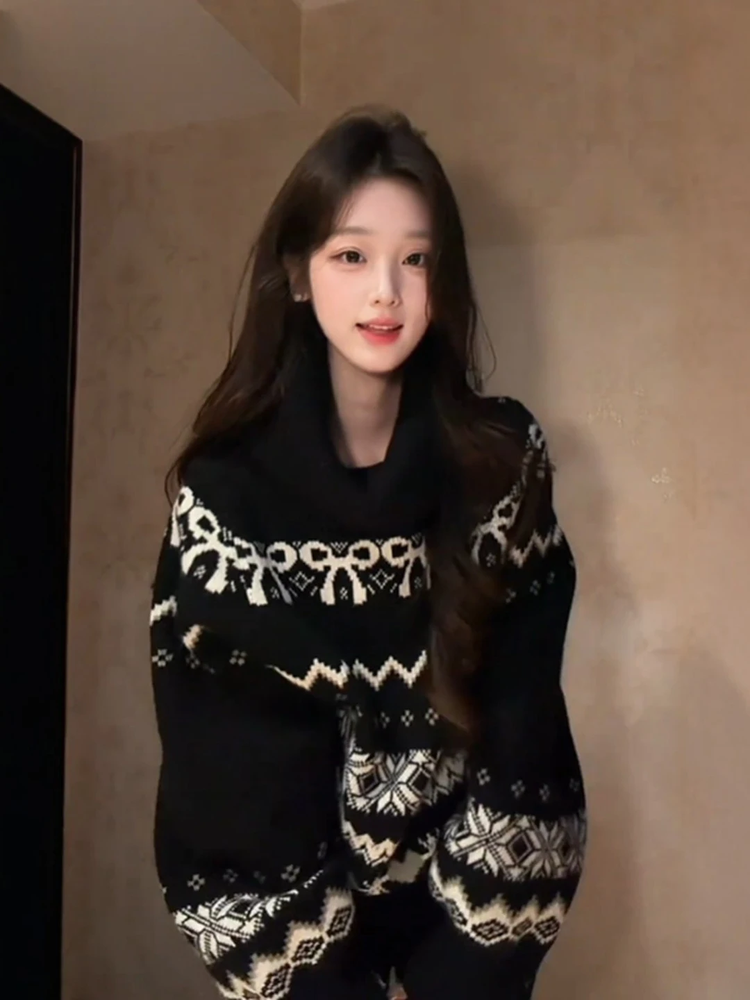 

Уникальный вязаный свитер orts Set Ele Spring Faion, женский удобный круглый свитер с высокой талией Ne Long Sve, повседневная одежда