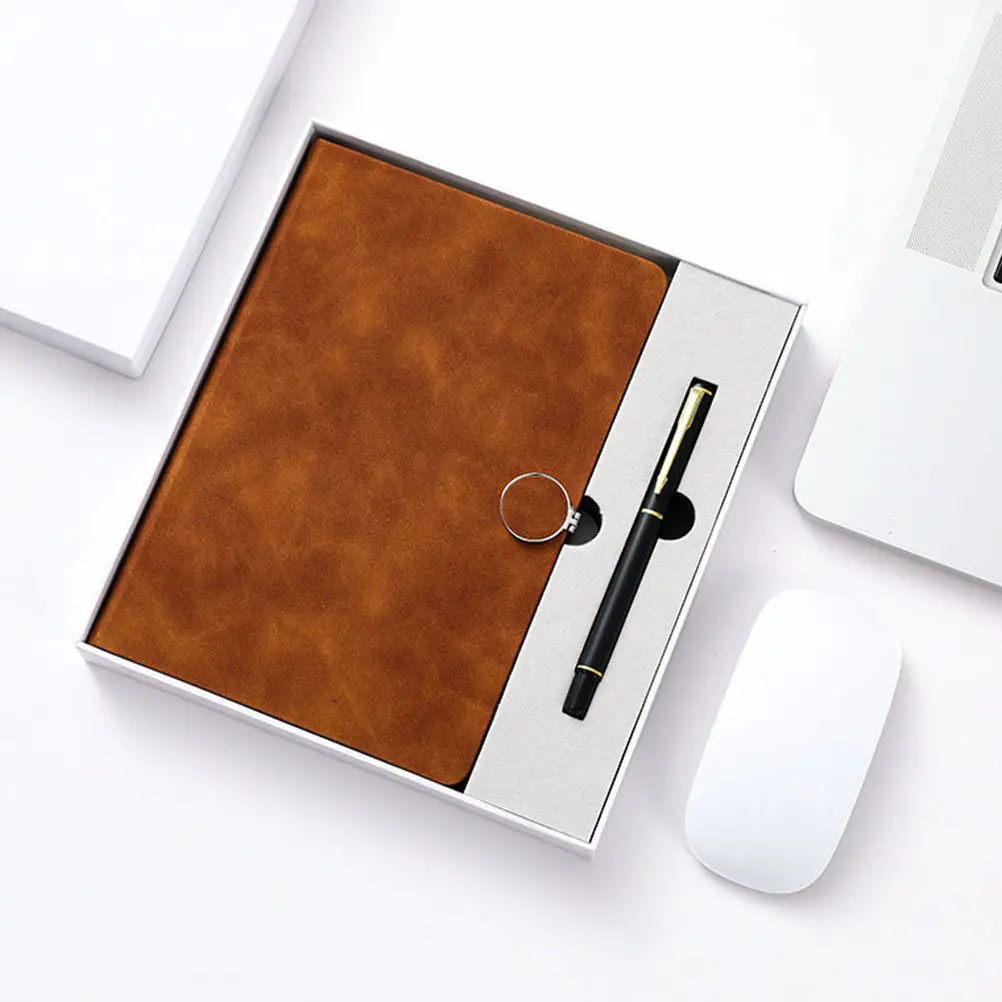 

1Set Premium Imitation Writing Notebook Set Thick Dowling Paper Smooth Ink-Resistant Portable Diary Notepad for Students