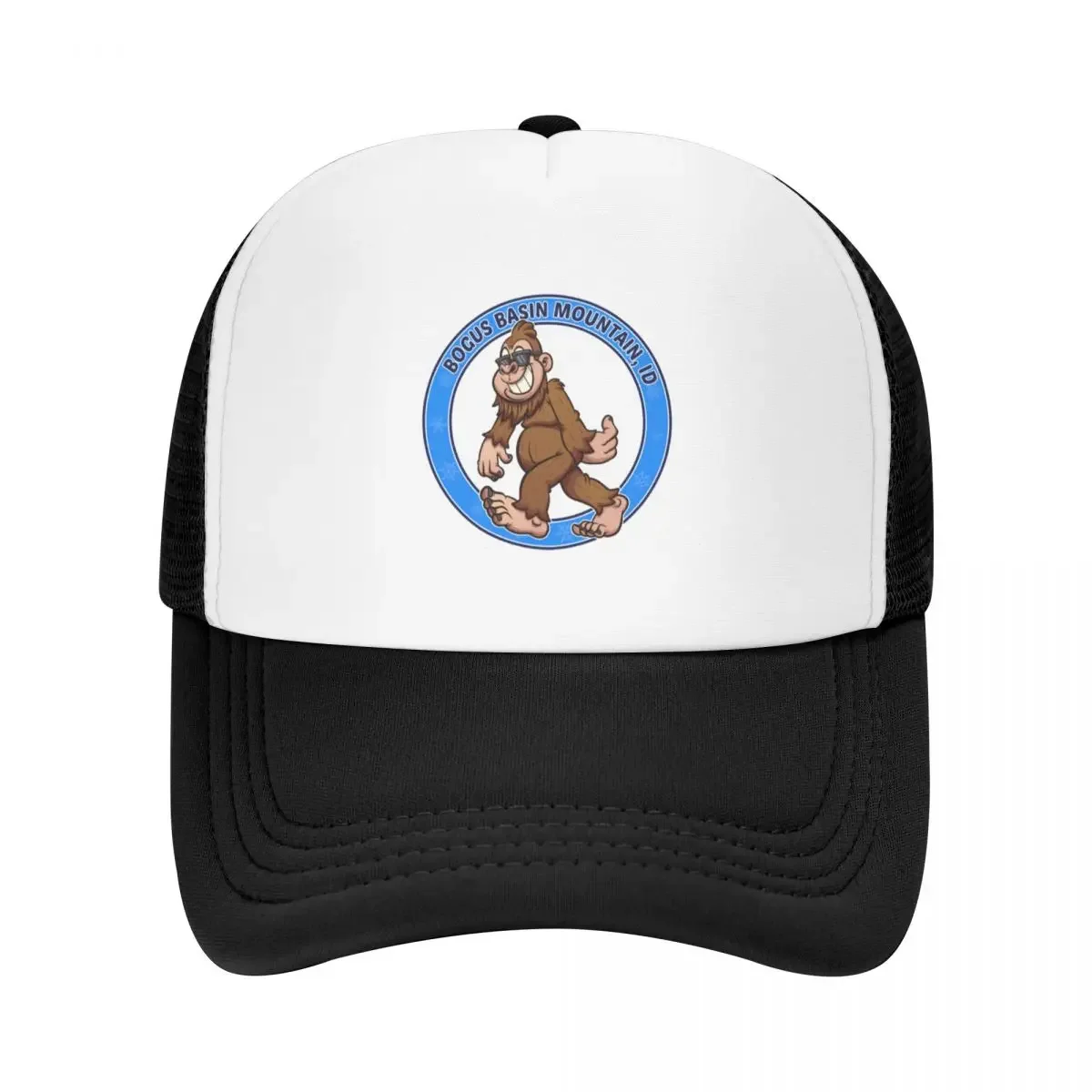 Bogus Basin Mountain, ID Ski / Snowboard Bigfoot with Sunglasses Baseball Cap Sunscreen Dropshipping Rugby Beach Male Women's