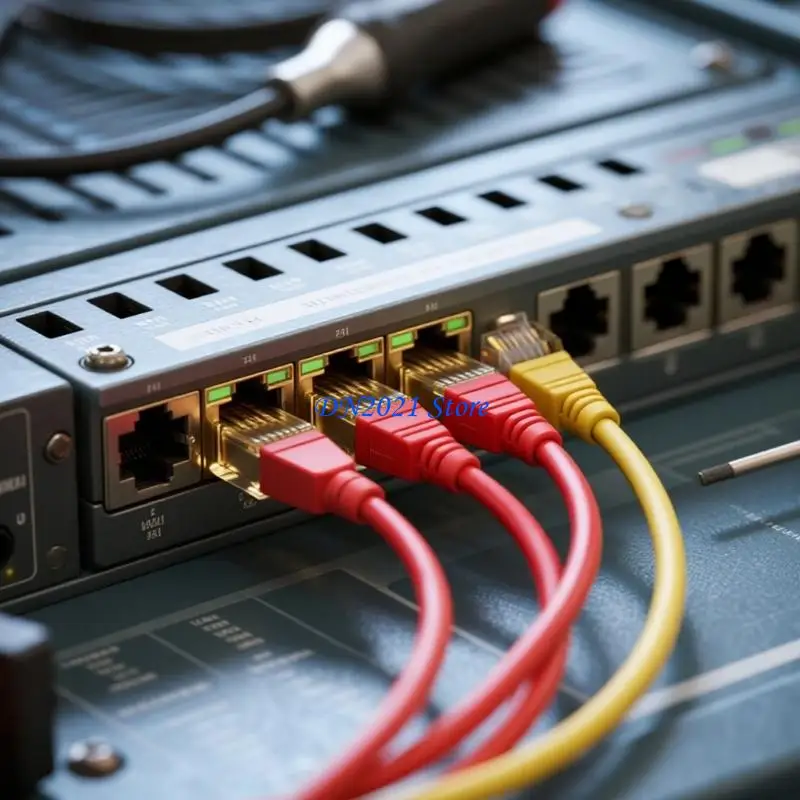 

F3KE 5Pcs Ethernet Cable Internet Rj45 CAT6 8P8C Connector Internet Networking Extender