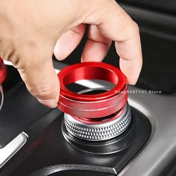 Car Styling Center Console Multimedia Knob Switch Buttons Frame Cover Stickers Trim for Great Wall GWM WEY TANK 300 2022 2023
