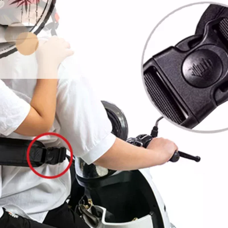 

Universal Motorcycle Safety Belt For Kids With Storage Bag Rear Seat Grab Handle Strap Harness Adjustable Child Reflective Strip