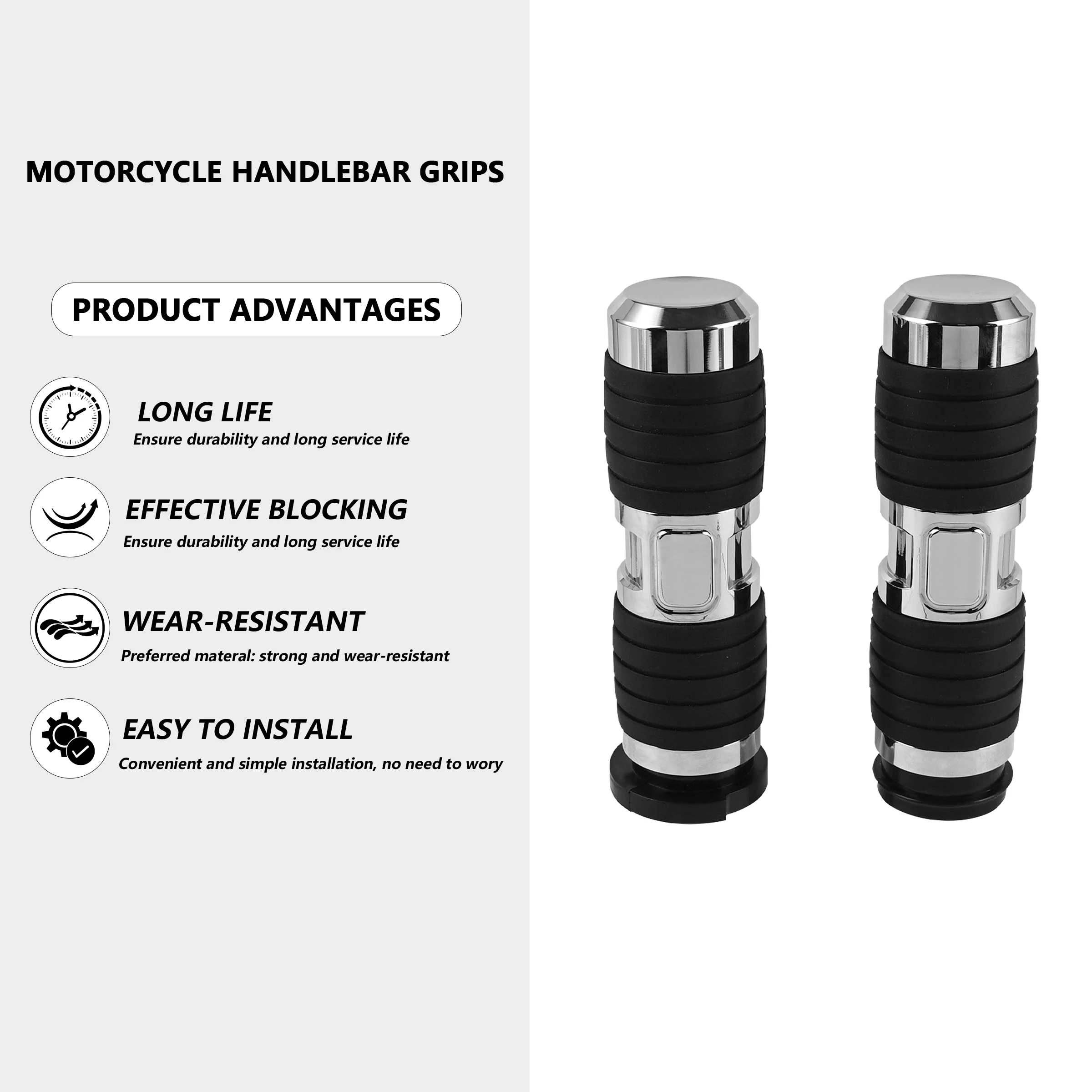 Non-Slip Motorcycle Handlebar Grips For Harley Series Universal- Electronic Throttle Precise Throttle Control Modification Parts