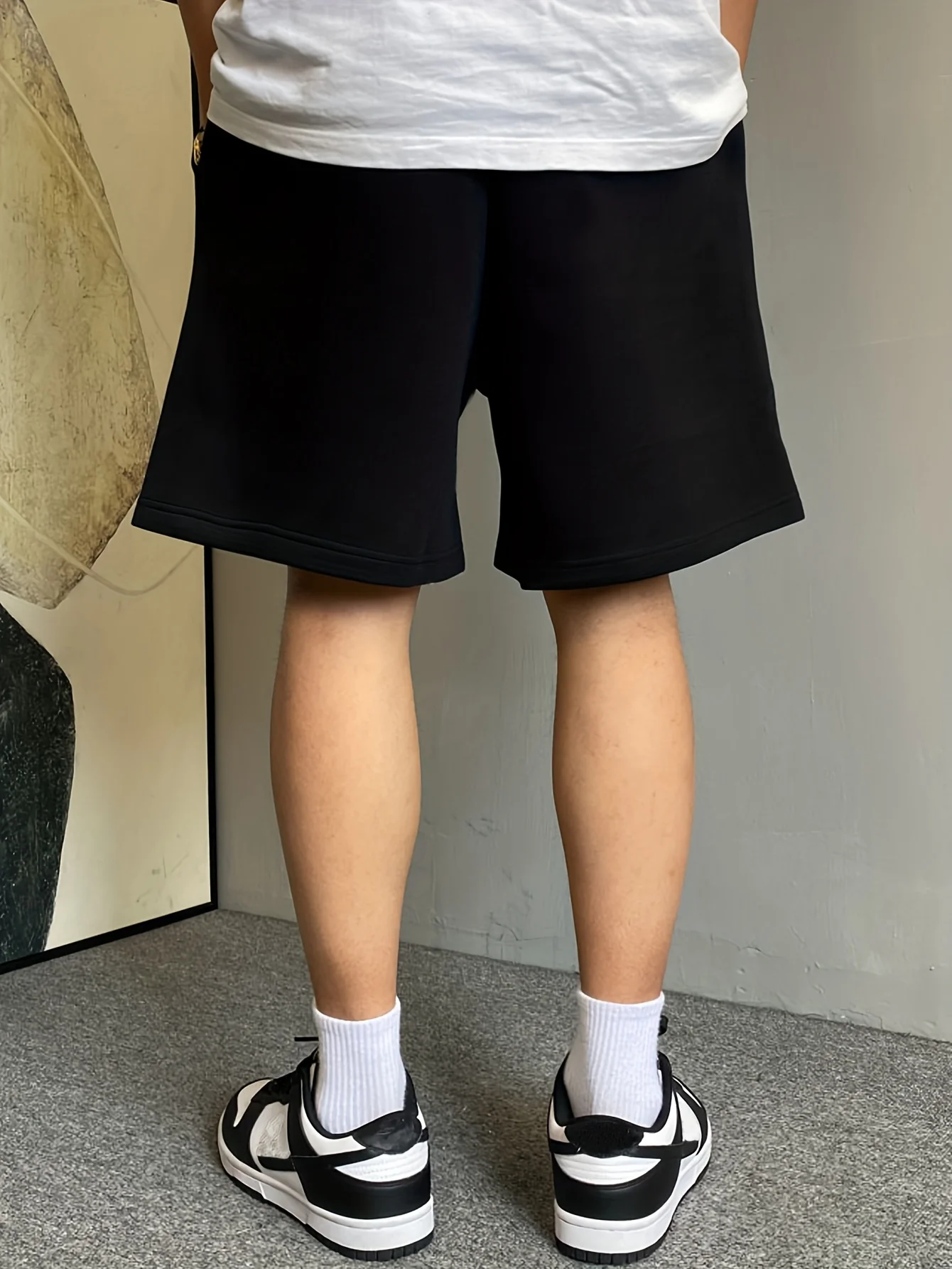 Shorts Men's Summer Casual Sports Sweatpants Knitted Five Quarter Pants Summer