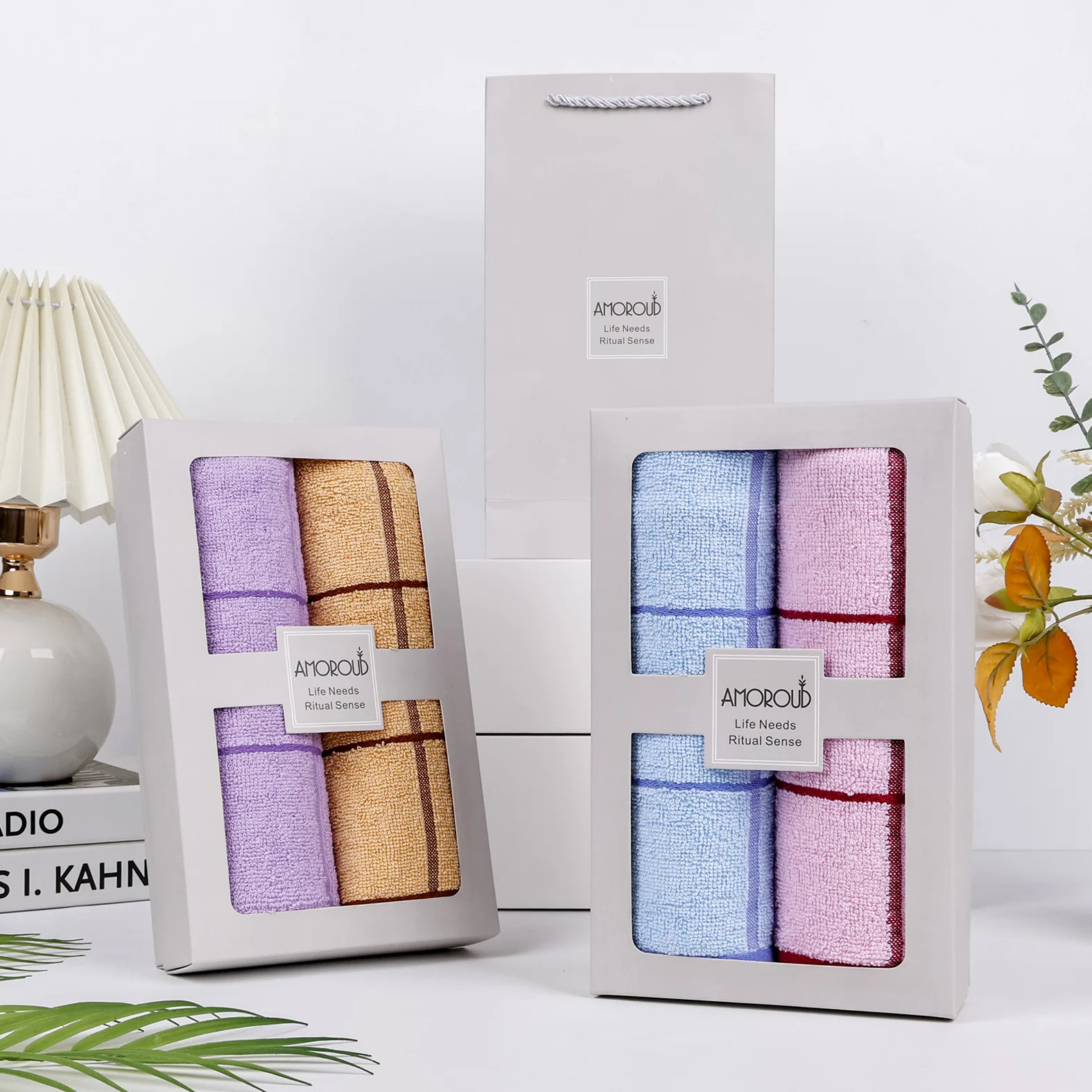 All Match Minimal Towel Kit Strong Absorbent No Shrink Washable Cloth Multi Purpose Indoor Bathroom Textiles