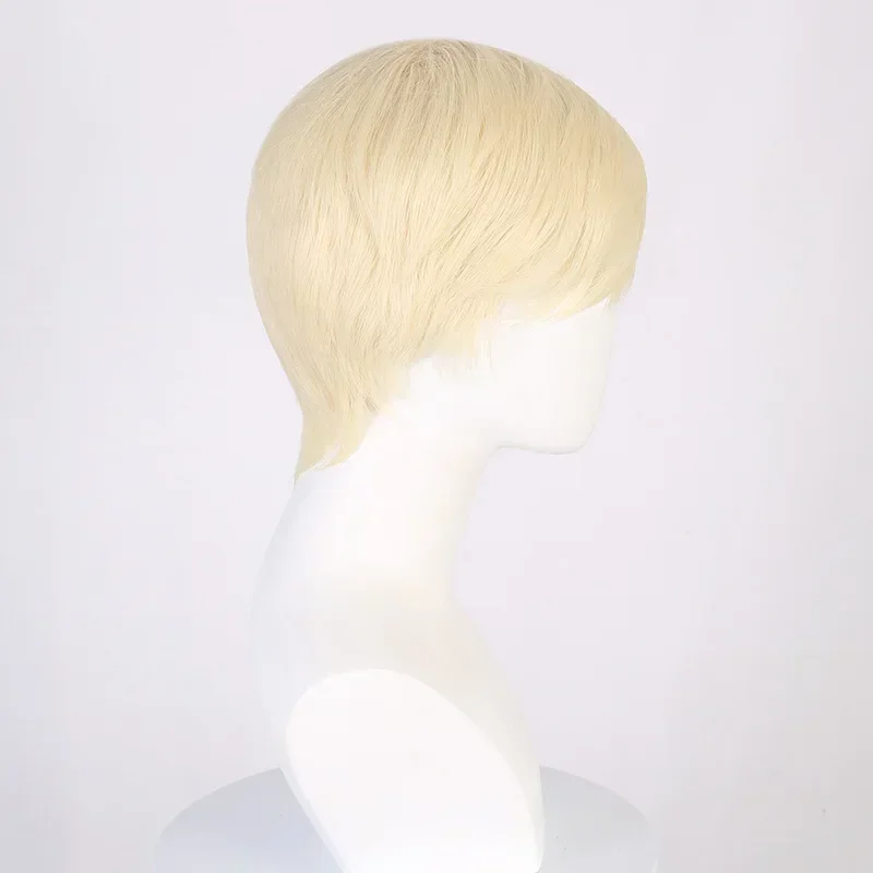 HOT Movie Ken Barbie Cosplay Synthetic Wig Kyo Short Blonde Wigs for Ken Halloween Costume