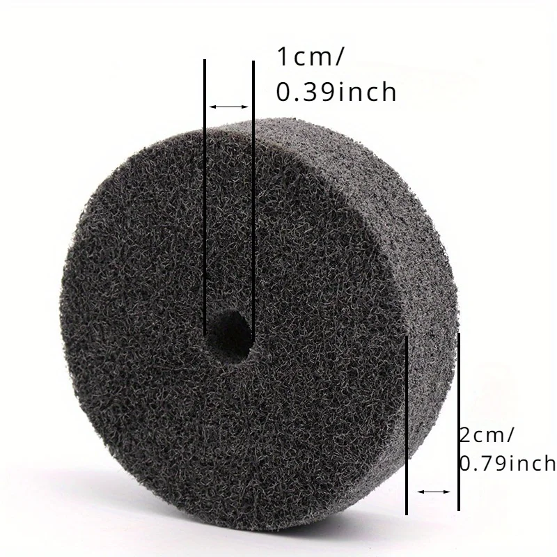 2pcs 3 inch fiber wheel grinding machine special nylon polishing wheel non-woven wheel for metal wood polishing