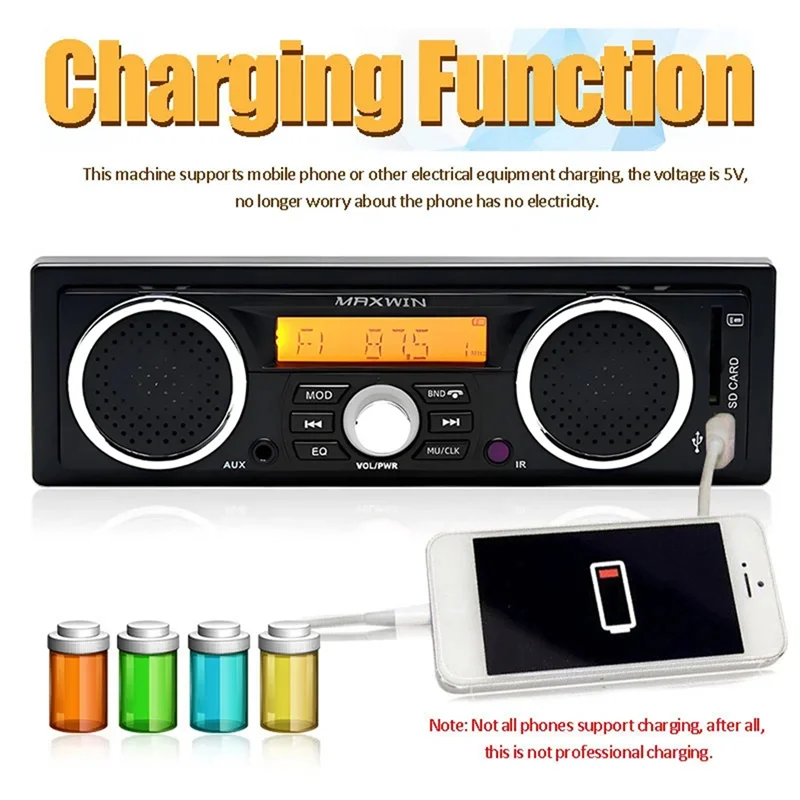 

Настоятельно рекомендуется 1 Din автомобильный радиоприемник MP3 Bluetooth громкой связи автомобильная стереосистема встроенная с 2 динамиками поддерживает FM USB AUX