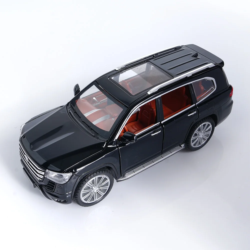 Land Cruiser LC300 black toy cars,  Die-cast metal car models for adults men, Automobile Collecting home decor, idel gifts