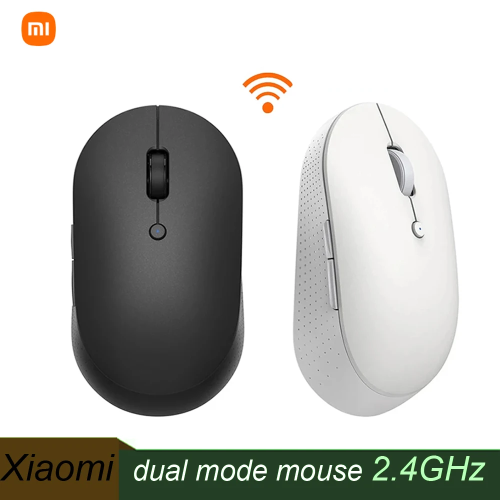 Xiaomi Wireless Dual-Mode Mouse Bluetooth USB Connection 1000DPI 2.4GHz Optical Mute Laptop Notebook Office Gaming Mouse