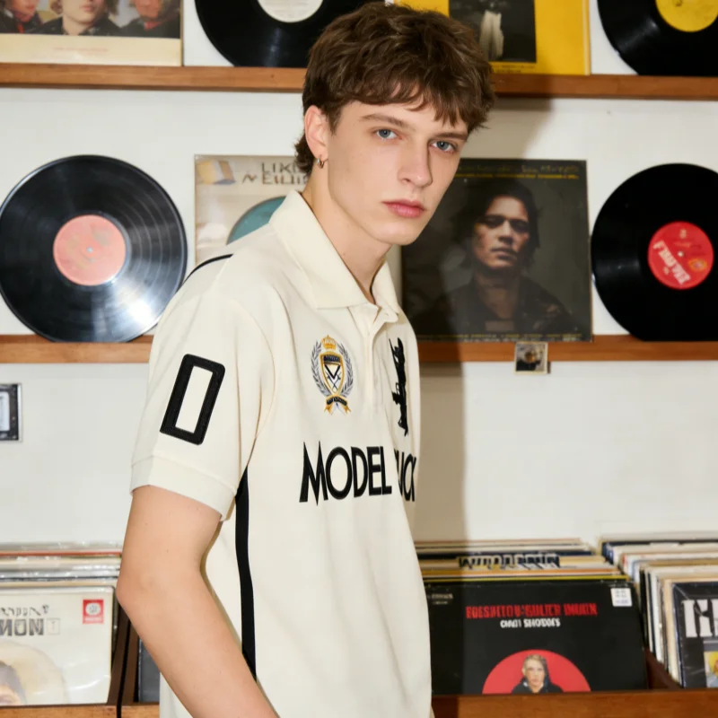 

Street Fashion 2026 Summer European American Letter Embroidered Women s Sexy Loose Polo Collar Short Sleeve Casual Daily Top