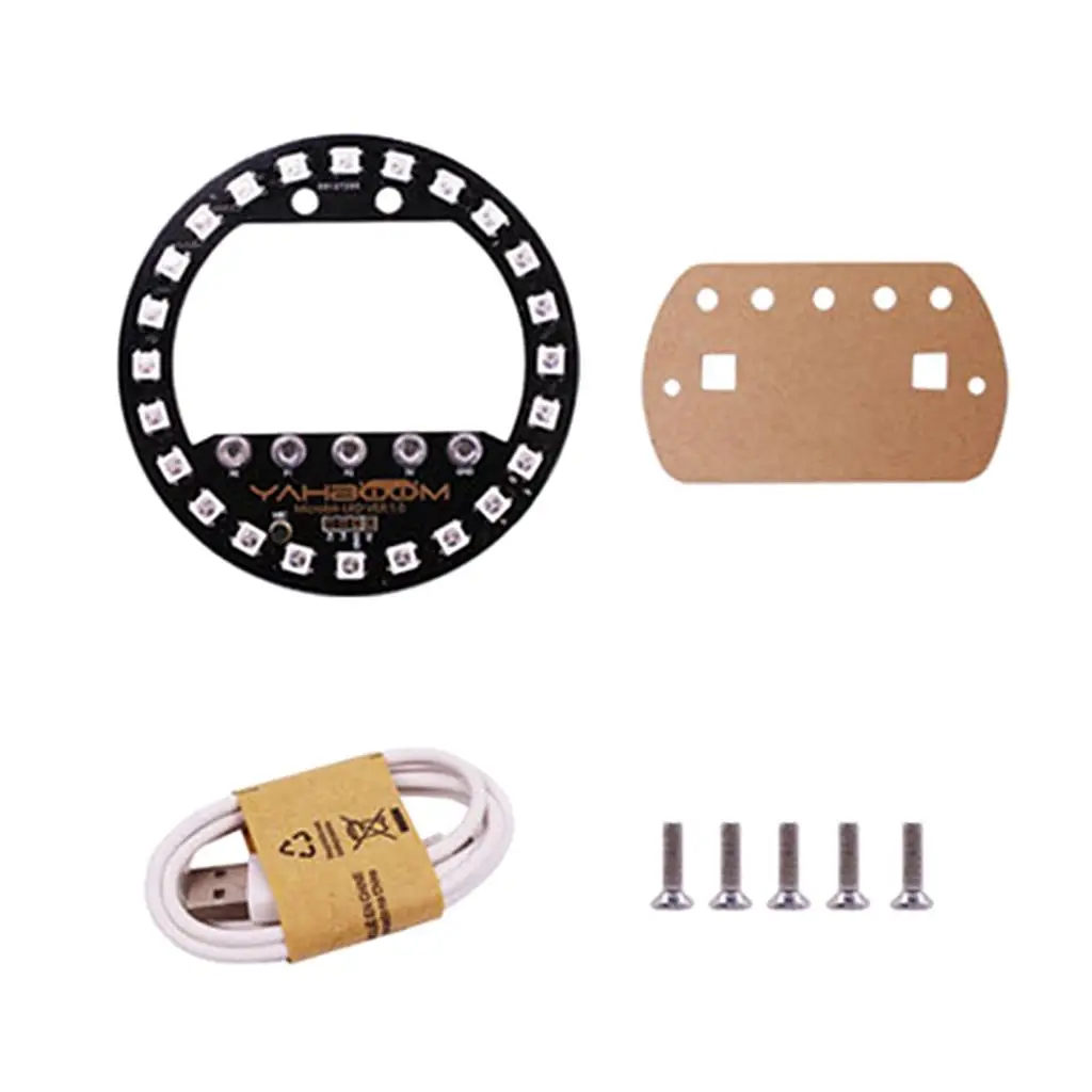 

Программируемая плата расширения Microbit Halo с голосовым управлением, светодиодная для