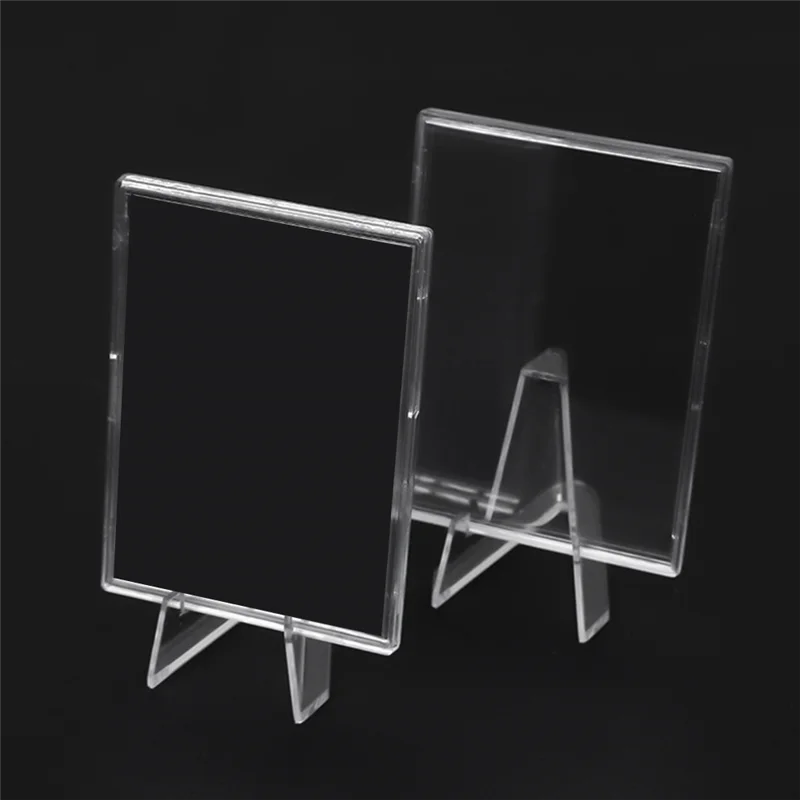 Fundas para tarjetas de 20 piezas, Protector de tarjetas de plástico duro, tarjetero transparente