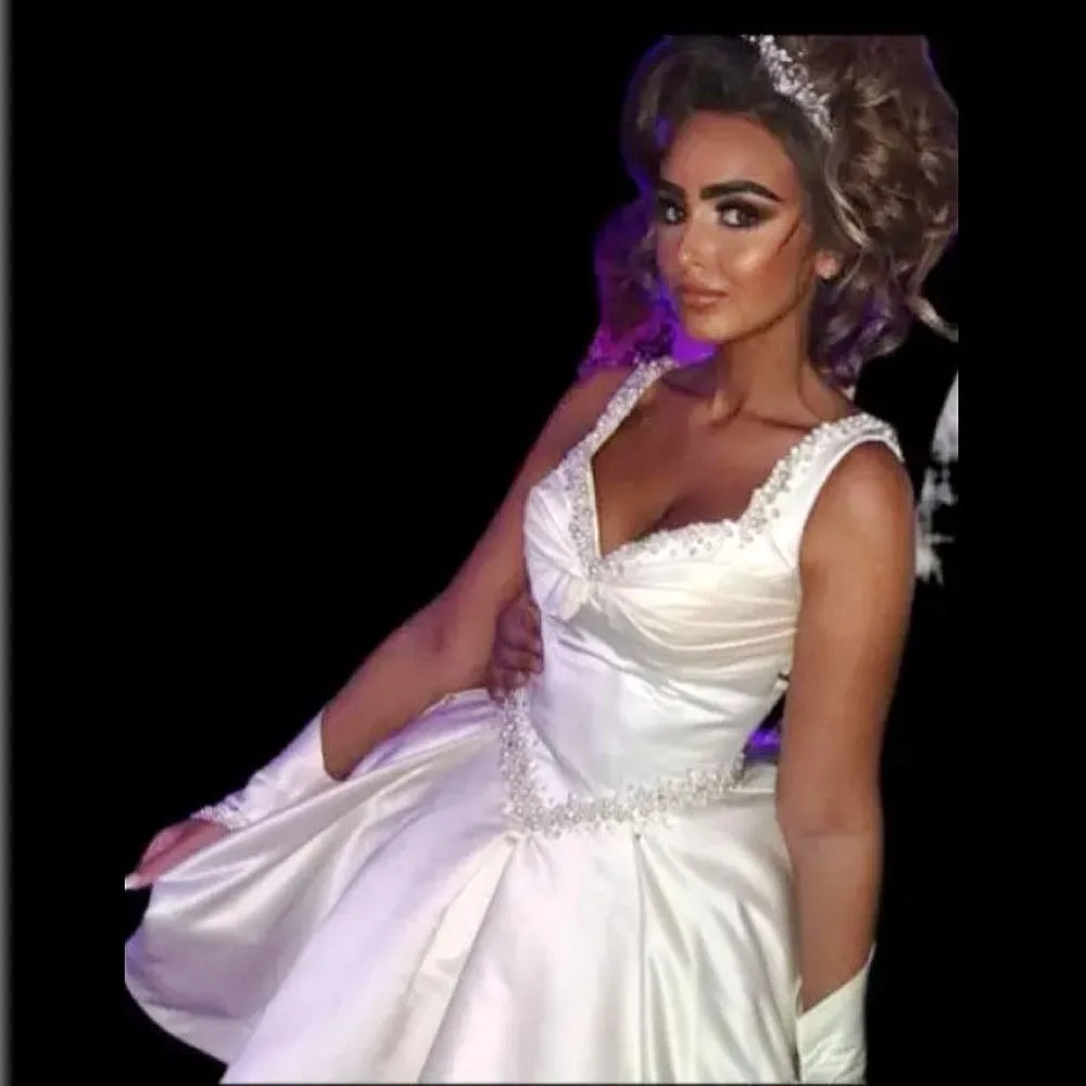 

Major Beads Pearls Cocktail Dresses With Beads Sweetheart Sexy Back Short Prom Dress sleeveless Aso Ebi Maid of The Honor Gowns