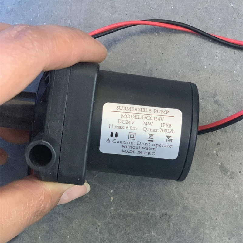 1PC Mobile Shower Machine Electric Water Outlet Pump 12V24V DC Brushless Pressure Pump DC0324V Interface 5.5mm