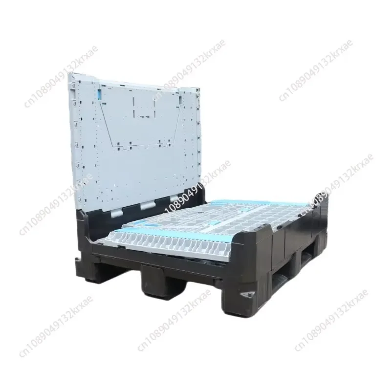 Factory Wholesale Heavy Duty Collapsible Plastic Pallet Crate, Stackable Foldable Pallet Box for Fruit Storage