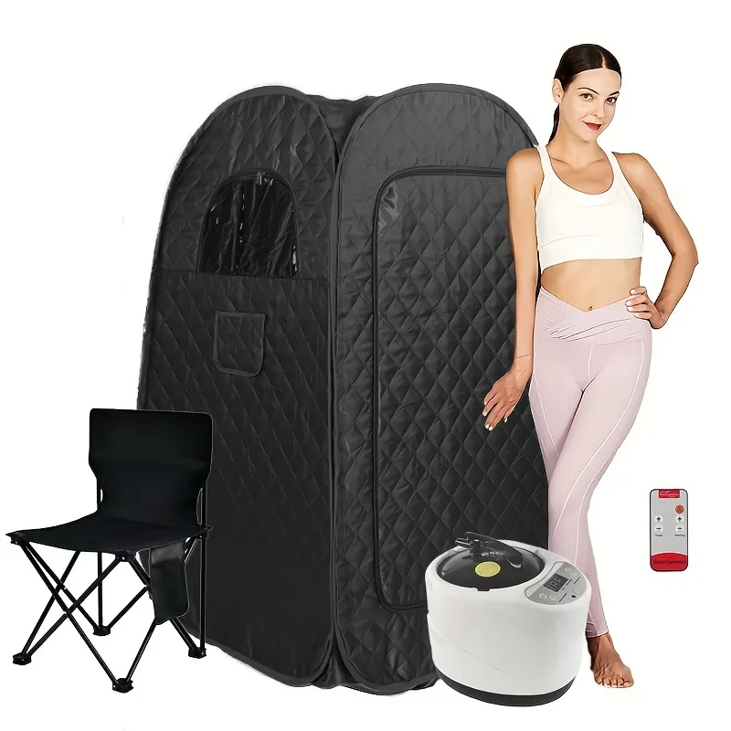 2L Sauna Steamer, 1000W Home Steam Bath Box, Sauna Machine for Spa and Relaxation, Steam Pot for Health and Wellness