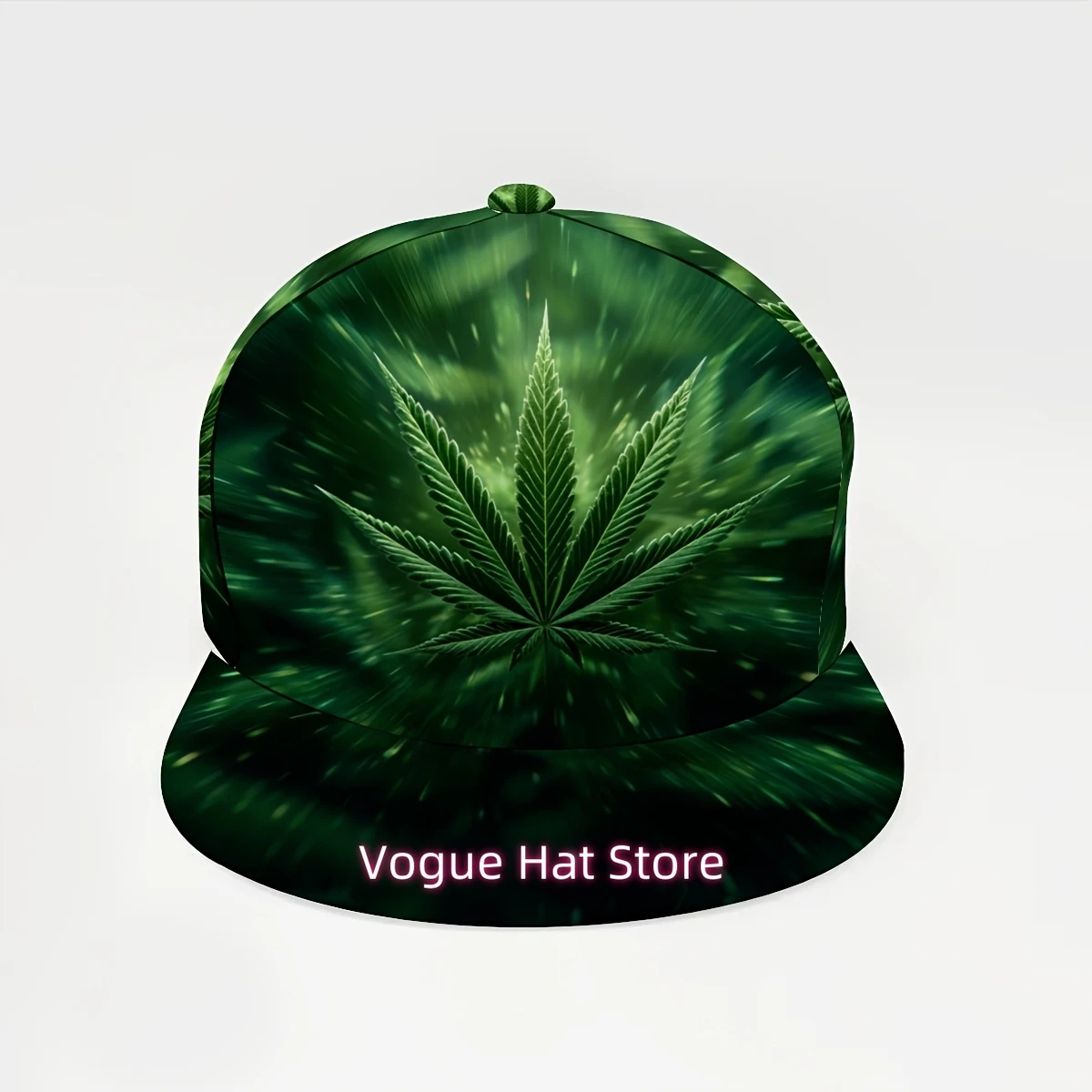 Leaves (3), Outdoor Cap, Casual Cap, Flat Brim Baseball CAP, Stylish Hip Hop Unisex Sports Fashion. Stylish Hip H