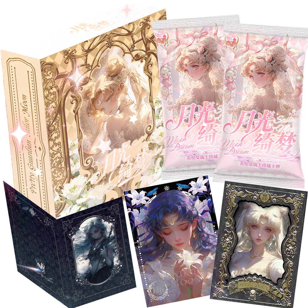 

Anime Sailor Moon Exquisite Collection Cards Magical Girl Shining Legend Visual Feast Special-shaped Enamel Cards Birthday Gifts