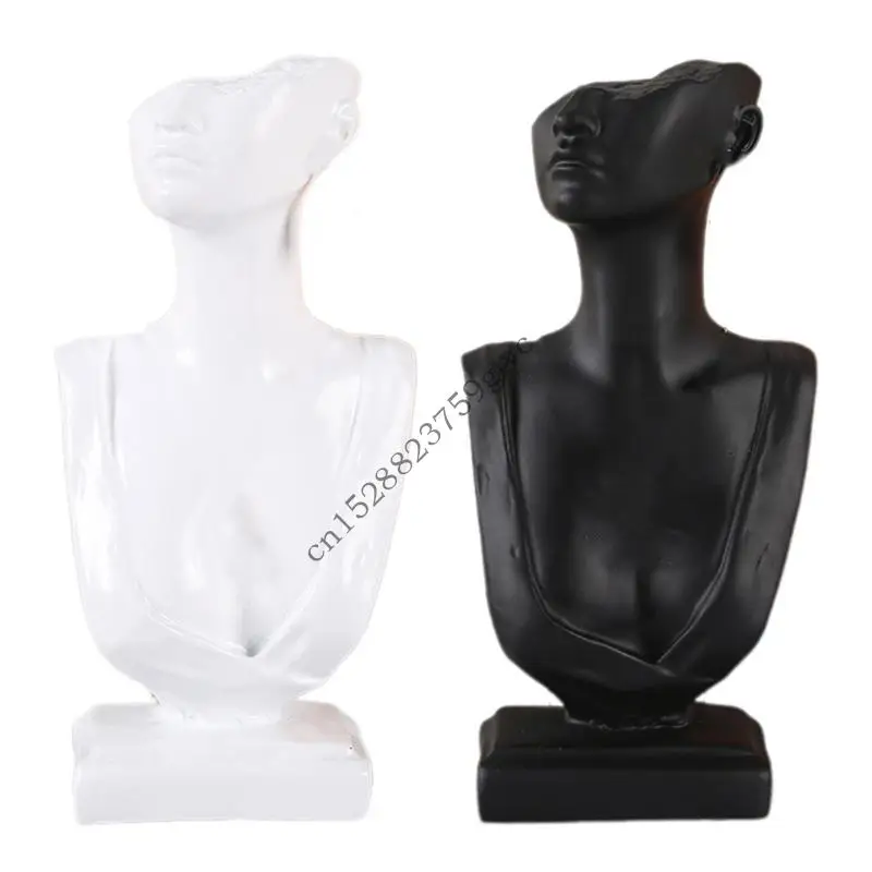 

D0UF Jewelry Model Earrings Display Stand Resin Texture for Jewelry