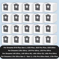 Dust Bag Fit For Dreame D10 Plus Gen 2, D20 Ultra, L10s Ultra Gen 2 / Gen 3, L10s Plus, L30s L40 L40s L50 L10s Pro Ultra Heat