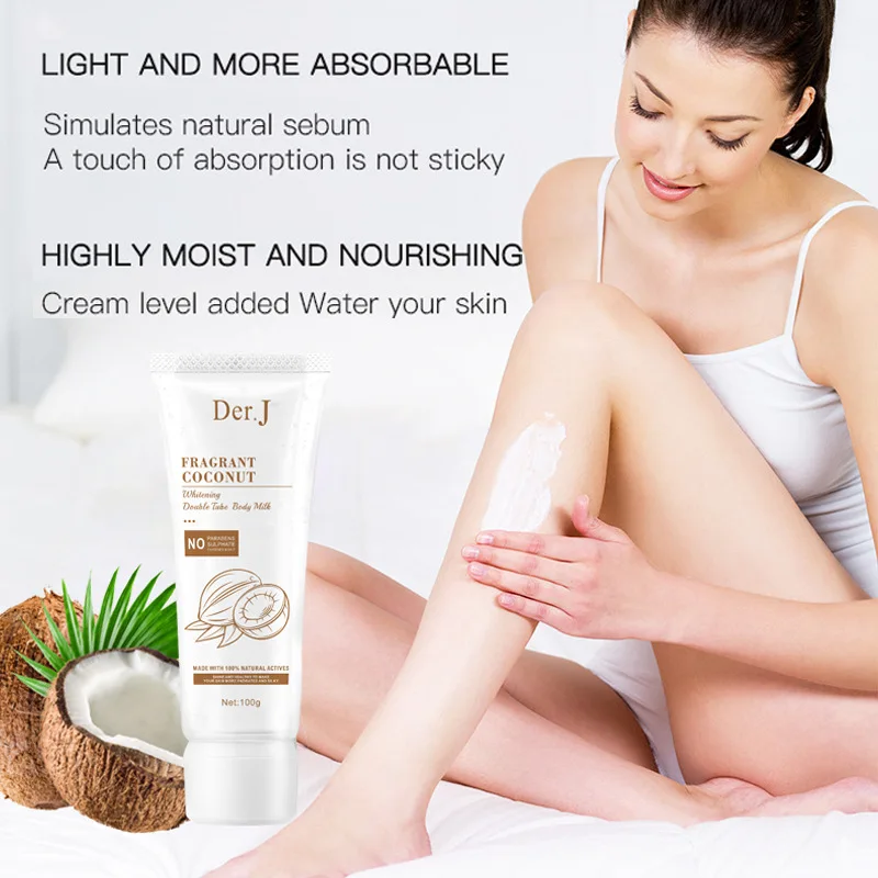 

Coconut Dual-Tube Body Lotion - Refreshing, Non-Greasy, and Hydrating